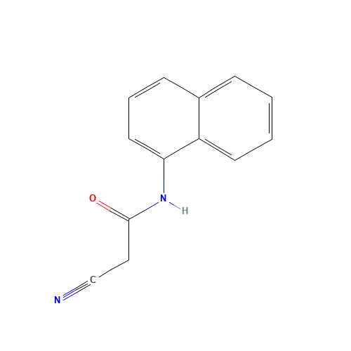 2-Cyano-N-1-naphthylacetamide (CAS: 22302-63-2) - Chemical Structure and Molecular Formula 