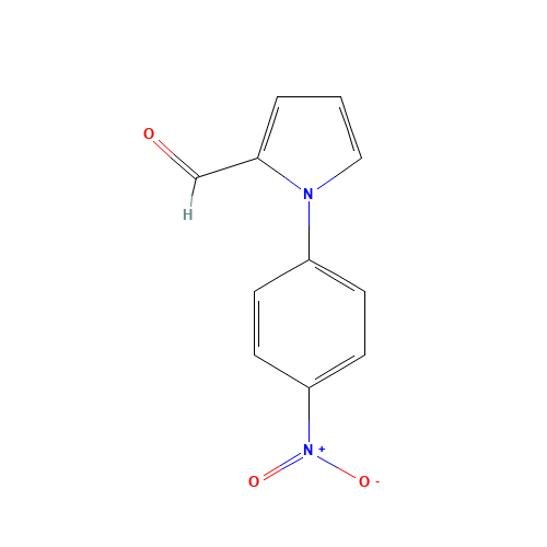 1-(4-Nitrophenyl)-1H-pyrrole-2-carbaldehyde (CAS: 30186-41-5) - Chemical Structure and Molecular Formula 