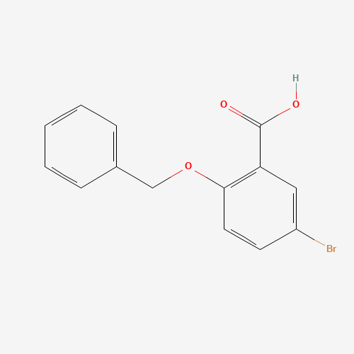 2-(Benzyloxy)-5-bromobenzoic acid (CAS: 62176-31-2) - Chemical Structure and Molecular Formula 