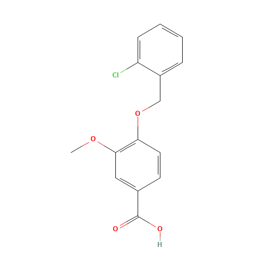 4-[(2-Chlorobenzyl)oxy]-3-methoxybenzoic acid (CAS: 113457-27-5) - Related Chemical Product