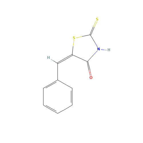 (5E)-5-Benzylidene-2-mercapto-1,3-thiazol-4(5H)-one (CAS: 174813-24-2) - Chemical Structure and Molecular Formula 