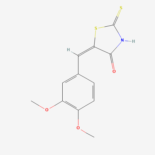 (5E)-5-(3,4-Dimethoxybenzylidene)-2-mercapto-1,3-thiazol-4(5H)-one (CAS: 6326-74-5) - Related Chemical Product