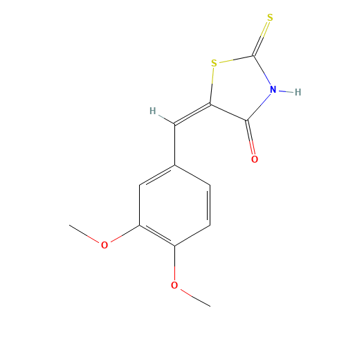 (5E)-5-(3,4-Dimethoxybenzylidene)-2-mercapto-1,3-thiazol-4(5H)-one (CAS: 6326-74-5) - Related Chemical Product