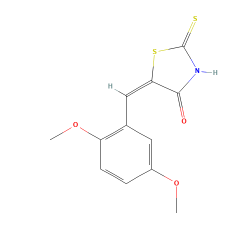 (5E)-5-(2,5-Dimethoxybenzylidene)-2-mercapto-1,3-thiazol-4(5H)-one (CAS: 127378-17-0) - Related Chemical Product
