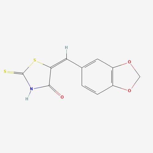 (5E)-5-(1,3-Benzodioxol-5-ylmethylene)-2-mercapto-1,3-thiazol-4(5H)-one (CAS: 28824-66-0) - Related Chemical Product