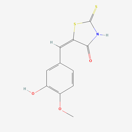 (5E)-5-(3-Hydroxy-4-methoxybenzylidene)-2-mercapto-1,3-thiazol-4(5H)-one (CAS: 69505-47-1) - Related Chemical Product
