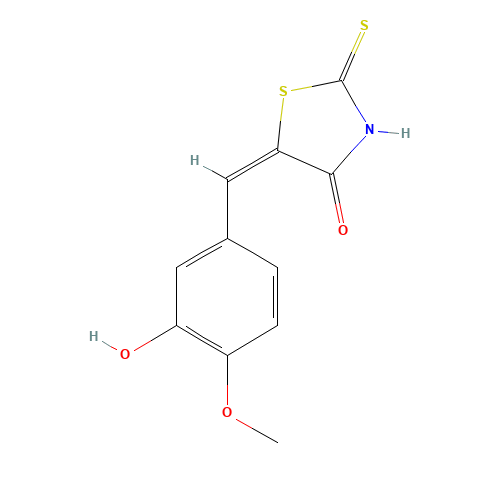 (5E)-5-(3-Hydroxy-4-methoxybenzylidene)-2-mercapto-1,3-thiazol-4(5H)-one (CAS: 69505-47-1) - Related Chemical Product