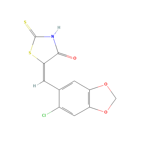 (5E)-5-[(6-Chloro-1,3-benzodioxol-5-yl)methylene]-2-mercapto-1,3-thiazol-4(5H)-one (CAS: 292172-54-4) - Related Chemical Product