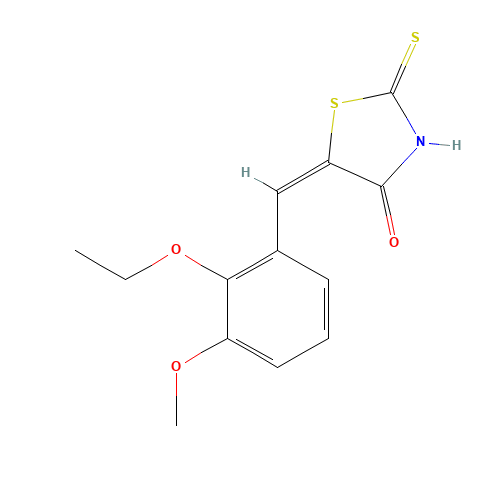 (5E)-5-(2-Ethoxy-3-methoxybenzylidene)-2-mercapto-1,3-thiazol-4(5H)-one (CAS: 669747-24-4) - Related Chemical Product