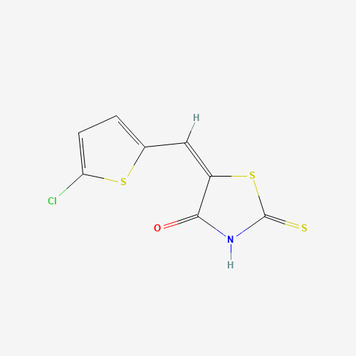 (5E)-5-[(5-Chloro-2-thienyl)methylene]-2-mercapto-1,3-thiazol-4(5H)-one (CAS: 470713-29-2) - Related Chemical Product