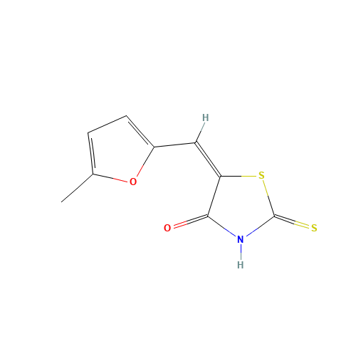 (5E)-2-Mercapto-5-[(5-methyl-2-furyl)methylene]-1,3-thiazol-4(5H)-one (CAS: 88674-82-2) - Related Chemical Product