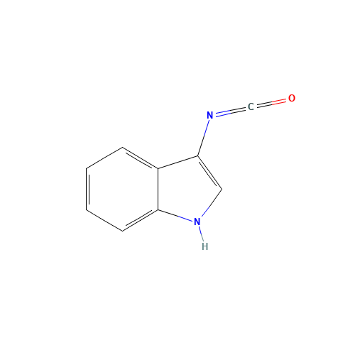 3-Isocyanato-1H-indole (CAS: 57778-78-6) - Chemical Structure and Molecular Formula 