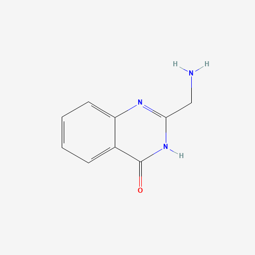 2-(Aminomethyl)quinazolin-4(3H)-one (CAS: 437998-08-8) - Chemical Structure and Molecular Formula 