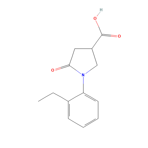 1-(2-Ethylphenyl)-5-oxopyrrolidine-3-carboxylic acid (CAS: 63675-17-2) - Related Chemical Product