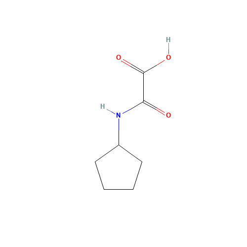 (Cyclopentylamino)(oxo)acetic acid (CAS: 183235-80-5) - Chemical Structure and Molecular Formula 
