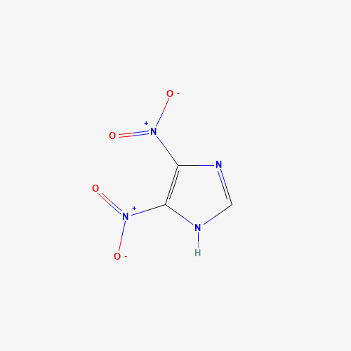 4,5-Dinitro-1H-imidazole (CAS: 19183-14-3) - Chemical Structure and Molecular Formula 