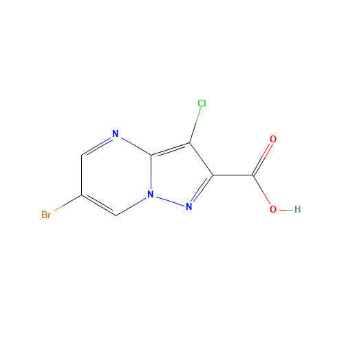 6-Bromo-3-chloropyrazolo[1,5-a]pyrimidine-2-carboxylic acid (CAS: 499190-16-8) - Related Chemical Product
