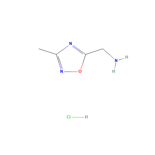 [(3-Methyl-1,2,4-oxadiazol-5-yl)methyl]amine hydrochloride (CAS: 253196-36-0) - Related Chemical Product