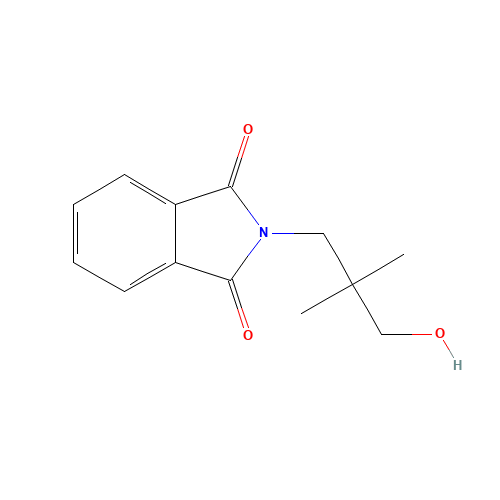 2-(3-Hydroxy-2,2-dimethylpropyl)-1H-isoindole-1,3-(2H)-dione (CAS: 125404-24-2) - Chemical Structure and Molecular Formula 