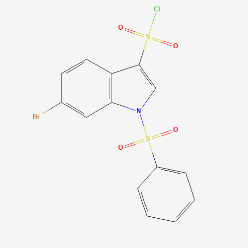 6-Bromo-1-phenylsulfonyl-3-chlorosulfonylindol (CAS: 881406-31-1) - Related Chemical Product