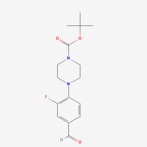 4-(4-Boc-piperazino-1-yl)-3-fluorobenzaldehyde (CAS: 501126-37-0) - Related Chemical Product