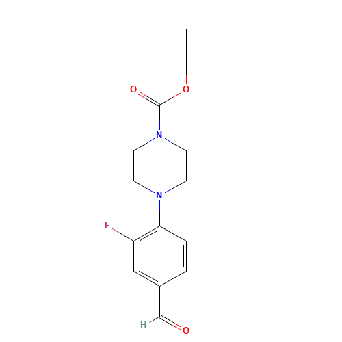 4-(4-Boc-piperazino-1-yl)-3-fluorobenzaldehyde (CAS: 501126-37-0) - Related Chemical Product