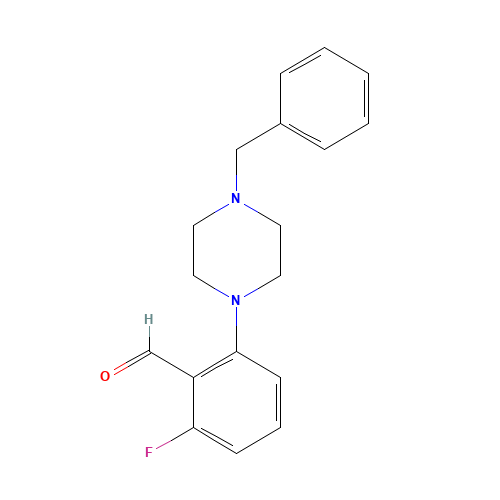 2-(4-Benzylpiperazino-1-yl)-6-fluorobenzaldehyde (CAS: 159944-64-6) - Related Chemical Product