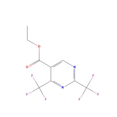 2,4-Bis-(trifluoromethyl)pyrimidine-5-carboxylic acid ethyl ester (CAS: 188781-15-9) - Related Chemical Product
