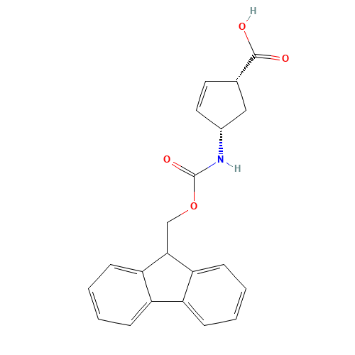 (1R,4S)-Fmoc-4-aminocyclopent-2-ene-carboxylic acid (CAS: 220497-65-4) - Related Chemical Product