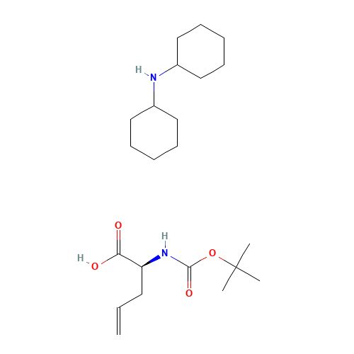 Boc-L-allylglycine . DCHA (CAS: 143979-15-1) - Chemical Structure and Molecular Formula 