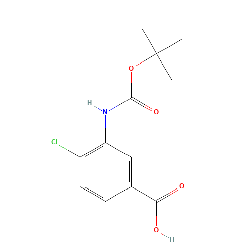 Boc-3-amino-4-chlorobenzoic acid (CAS: 160450-12-4) - Related Chemical Product