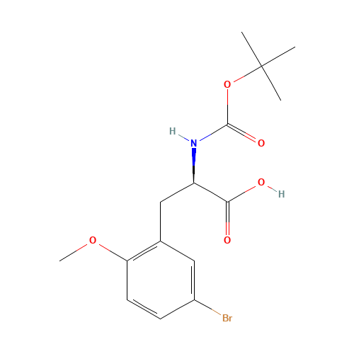 Boc-5-bromo-2-methoxy-D-phenylalanine (CAS: 261380-17-0) - Related Chemical Product