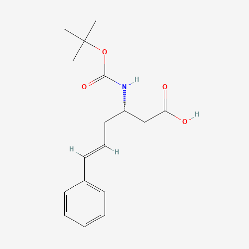 Boc-(S)-3-amino-6-phenyl-5-hexenoic acid (CAS: 270596-44-6) - Related Chemical Product