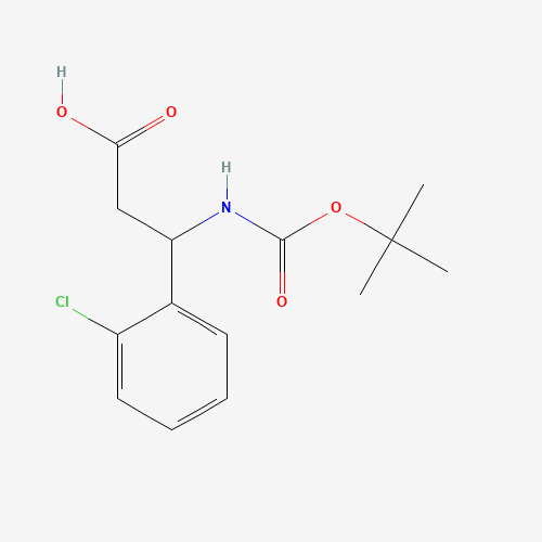 Boc-3-amino-3-(2-chlorophenyl)-propionic acid (CAS: 284493-66-9) - Related Chemical Product