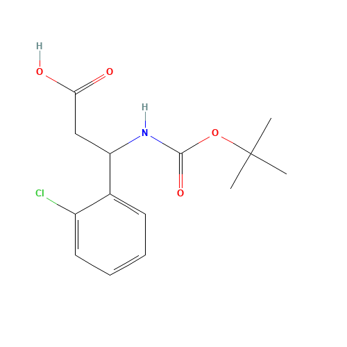 Boc-3-amino-3-(2-chlorophenyl)-propionic acid (CAS: 284493-66-9) - Related Chemical Product