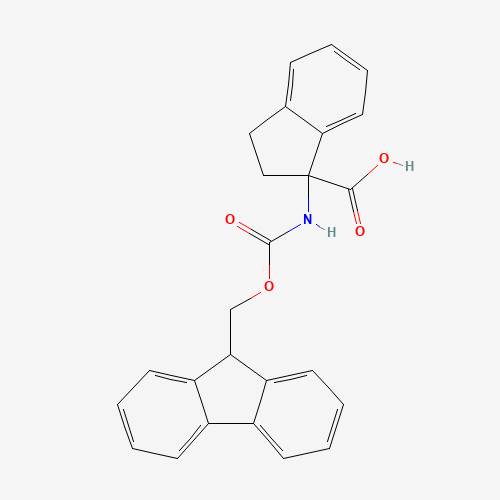 Fmoc-1-aminoindan-1-carboxylic acid (CAS: 214139-28-3) - Chemical Structure and Molecular Formula 