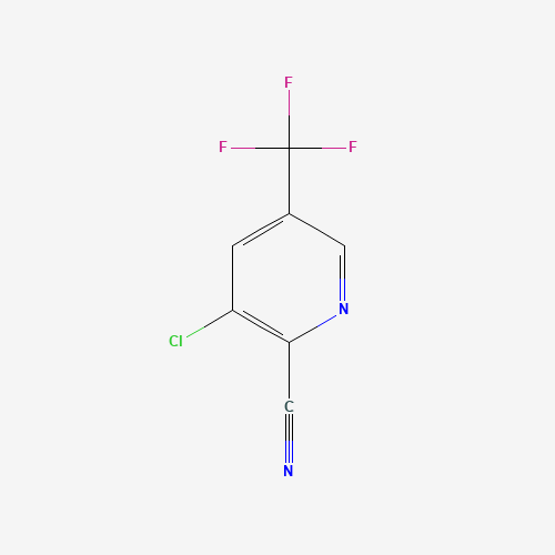 3-Chloro-5-(trifluoromethyl)-2-pyridinecarbonitrile (CAS: 80194-70-3) - Chemical Structure and Molecular Formula 