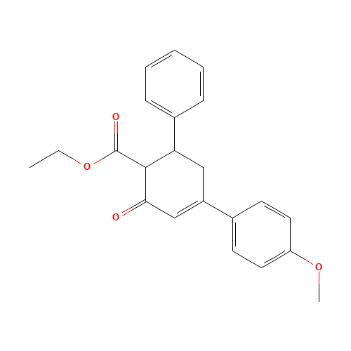 Ethyl 4-(4-methoxyphenyl)-2-oxo-6-phenyl-3-cyclohexene-1-carboxylate (CAS: 25960-25-2) - Related Chemical Product