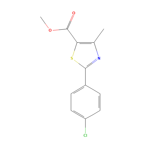 Methyl 2-(4-chlorophenyl)-4-methyl-1,3-thiazole-5-carboxylate (CAS: 337924-65-9) - Related Chemical Product