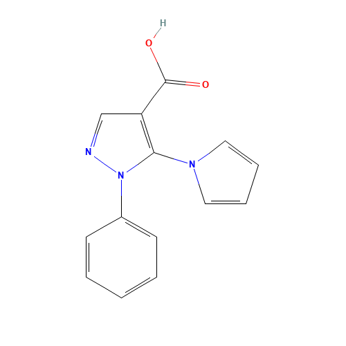 1-Phenyl-5-(1H-pyrrol-1-yl)-1H-pyrazole-4-carboxylic acid (CAS: 116834-08-3) - Related Chemical Product