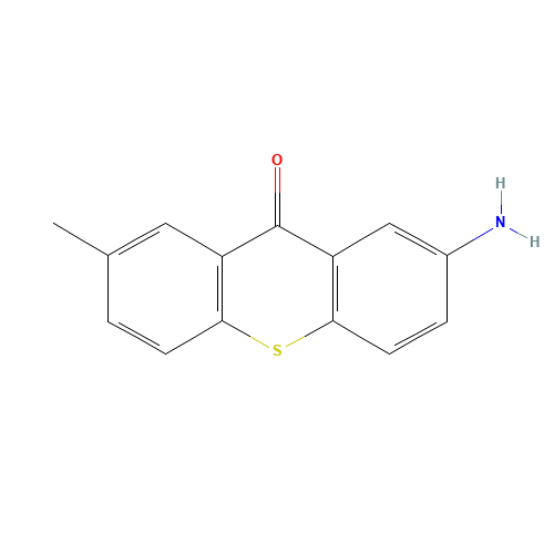 2-Amino-7-methyl-9H-thioxanthen-9-one (CAS: 78160-12-0) - Chemical Structure and Molecular Formula 