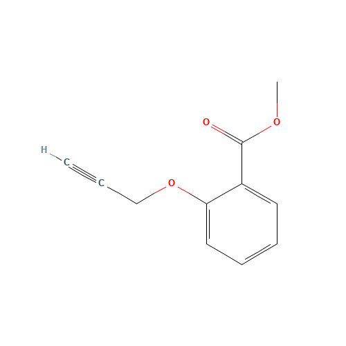 Methyl 2-(2-propynyloxy)benzenecarboxylate (CAS: 59155-84-9) - Chemical Structure and Molecular Formula 