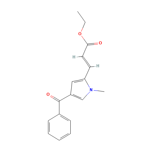 Ethyl 3-(4-benzoyl-1-methyl-1H-pyrrol-2-yl)-acrylate (CAS: 128843-39-0) - Related Chemical Product