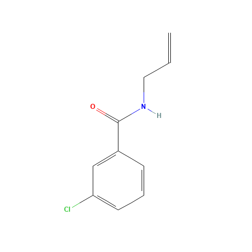 N-Allyl-3-chlorobenzenecarboxamide (CAS: 35306-52-6) - Chemical Structure and Molecular Formula 