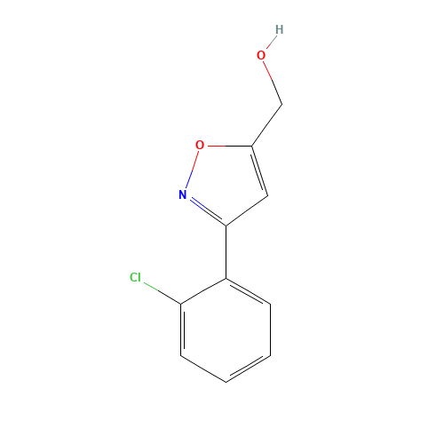 [3-(2-Chlorophenyl)-5-isoxazolyl]methanol (CAS: 438565-33-4) - Chemical Structure and Molecular Formula 