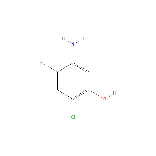5-Amino-2-chloro-4-fluorophenol (CAS: 84478-72-8) - Chemical Structure and Molecular Formula 