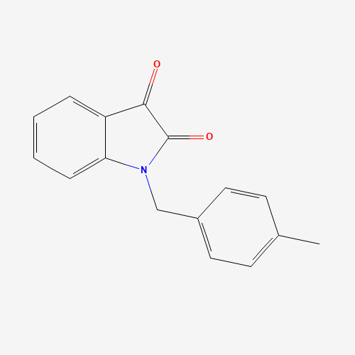 1-(4-Methylbenzyl)-1H-indole-2,3-dione (CAS: 79183-26-9) - Chemical Structure and Molecular Formula 