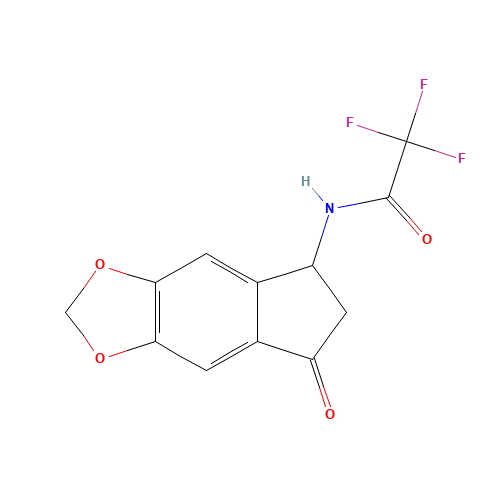 2,2,2-Trifluoro-N-(7-oxo-6,7-dihydro-5H-indeno-[5,6-d][1,3]dioxol-5-yl)acetamide (CAS: 138621-69-9) - Related Chemical Product