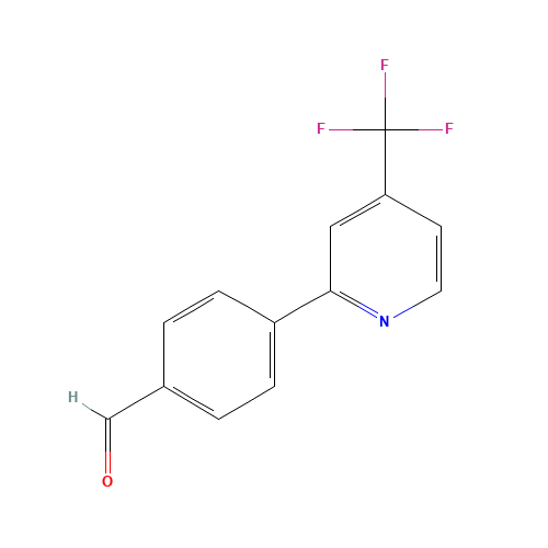 4-[4-(Trifluoromethyl)-2-pyridinyl]-benzenecarbaldehyde (CAS: 952182-74-0) - Related Chemical Product