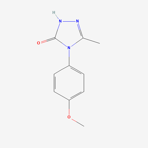 4-(4-Methoxyphenyl)-5-methyl-2,4-dihydro-3H-1,2,4-triazol-3-one (CAS: 85562-69-2) - Chemical Structure and Molecular Formula 